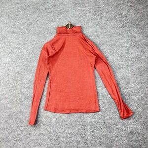 Bozzolo Sweater Women's‎ Orange Turtleneck Long Sleeve Pullover Casual - Small